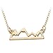 SENFAI Fashion Dainty Gold Silver Mountain Top Charm Necklace Snow Mountain