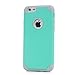 MOLLYCOOCLE iPhone 6 Plus, iPhone 6s Plus Case, Hybrid Heavy Duty Cover Dual Layer Hard PC Soft TPU Bumper Protective Cover for iPhone 6/6s Plus 5.5 inch, Mint Green