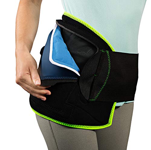 NatraCure (Hot or Cold) Hip and Back Pain Relief Wrap - (Large/X-Large) - (for Relief from Stiff Hips & Back, Inflammation, and Hip Surgery & Arthritis)