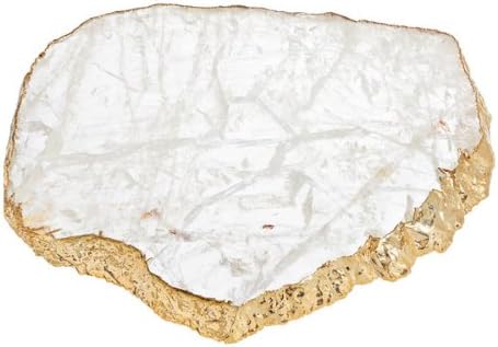 Kiva Medium Platter - Crystal and Gold