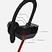 JDB Sport Wireless Bluetooth Headphones In-ear Earbud IPX4 Sweatproof Noise Cancelling for Samsung iPhone iPad HTC and More Smartphones (RED)