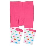 juDanzy toddler & girls footless tights (4-6 Years, Retro Polka)