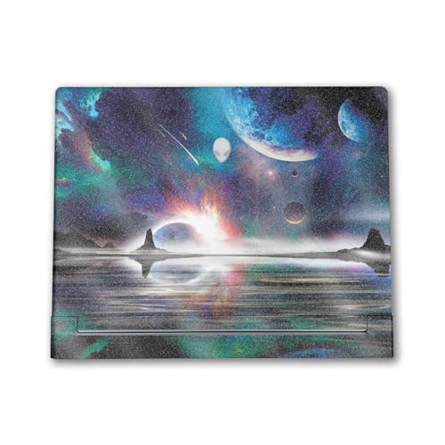 Glossy Glitter Laptop Skin Compatible with Alienware X16 R2 (2024) - Space Hori…