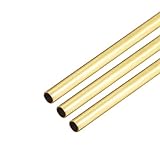 uxcell Brass Round Tube, 300mm Length 2mm OD 0.2mm