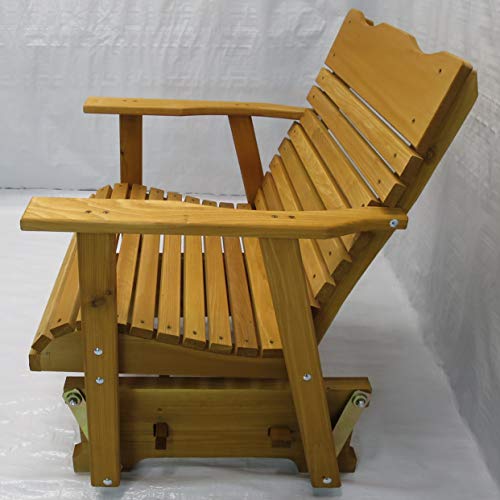 Kilmer Creek 2’ Cedar Porch Glider W/stained Finish, Amish Crafted - Thumbnail 3
