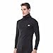 Men's Turtleneck Shirts Thermal Top Base Layer Compression Long Sleeve Black HOM XL