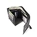 Leather Clutch Wallets for Women - RFID Blocking Slim Wallet in Black