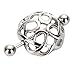 Maggie 1 Pair Chic Surgical Steel Crystal Nest Nipple Bar Ring Shield Barbell Body Jewelry