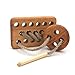 Educational, Eco-Friendly, Lacing Button Toy by Pawoo: Constructive, Wooden, Plaything for Toddlers, Young Children & People in Memory Care - Classic & Traditional, Handmade Tool to Boost Learning