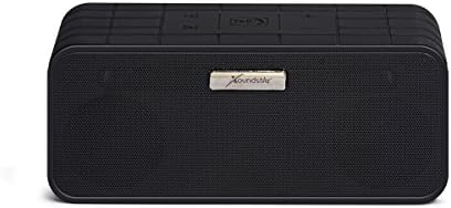 Xoundstar® Smart Wireless Bluetooth Speaker Portable, High-Fidelity Stereo Speaker with Wireless SIRI Connectivity built-in passive subwoofer with two 40mm, 5-watt drivers 1800 Mah 10 hours Battery for iPhone 4/5/5s/5c,iPad.Samsung Galaxy 4/5 and All Other Android Bluetooth Devices - Black