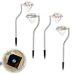 Solar Lights Outdoor Landscape Lights Lawn Lights Planters light Horticultural decoration，Energy saving and environmental protection LED lights，Pack of 4， (Colorful)