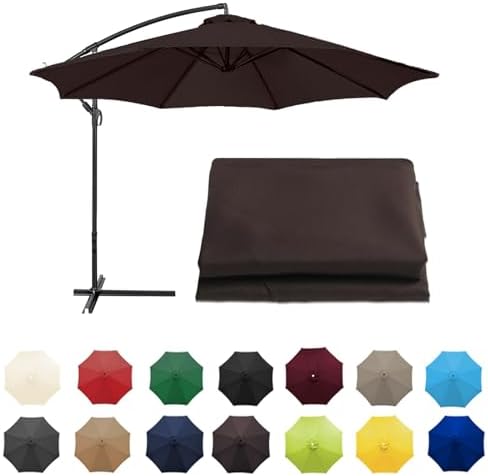 11 round offset patio umbrella 11 Ft Cantilever Patio Umbrella, Round Outdoor Offset Umbrella With 36