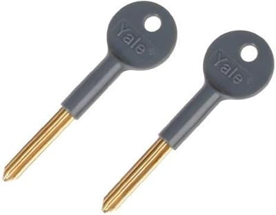 Yale Security Lock Grey Pack of 2 Keyed Concealed Door Bolts for Wooden Doors