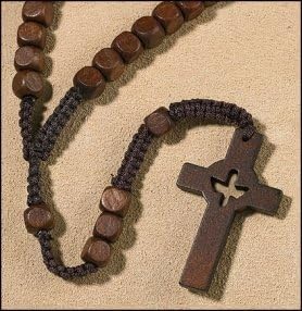 Holy Spirit Cross Cord Rosary