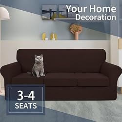 JIVINER Newest 4 Pieces Oversized Sofa Slipcovers