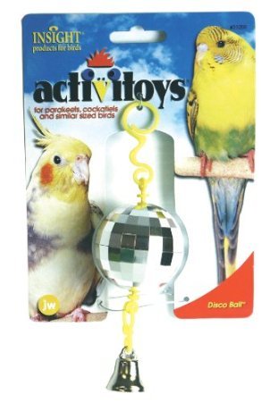 JW Pet Company Activitoy Disco Ball Small Bird Toy, Colors Vary