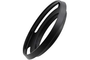 37mm Hollow Screw-in Curved Vented Lens Hood Universal Thin Aluminum Camera Hood for 37mm Lens for Leica for Fujinon-1 Pack