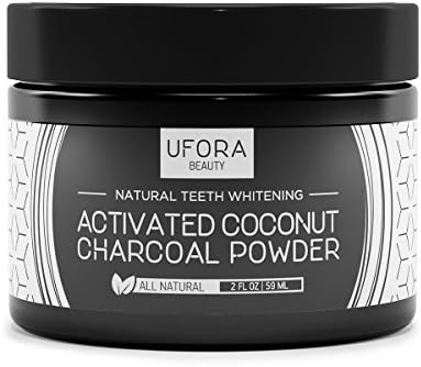 Charcoal Teeth Whitening - Natural Teeth Whitener Activated Coconut Charcoal Powder with Bentonite Clay and Peppermint Oil. White Teeth or Your Money Back! - 60 Grams, Easy to Use and Cost Effective