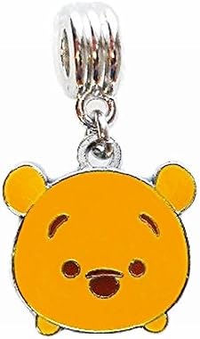AeiniwerHeavens Jewelry ADORABLE POOH BEAR CHARM SLIDER PENDANT FOR NECKLACE EUROPEAN BRACELET DIY PROJECTS ETC