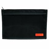 OOLY is now newly OOLY, Black Nylon Barcelona Zippered Pouch, 14 x 9 Inches (113-LG-BLK)