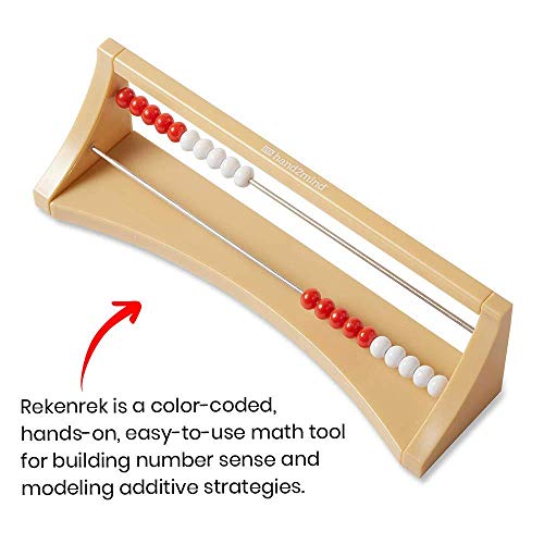 hand2mind 20 Bead Plastic Rekenrek, Abacus for Kids Math, Math