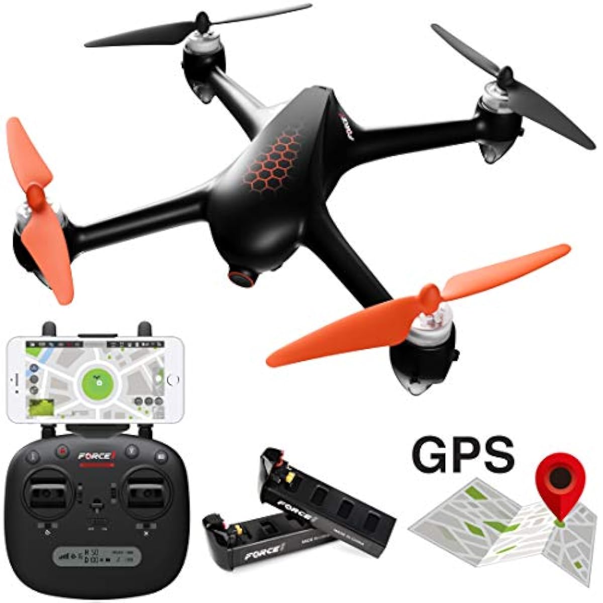 Follow Me Drones with Camera and GPS MJX Bugs 2 Hex 1080P Live Video