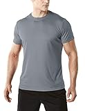 TSLA Men's (Pack of 1, 2) FlexDri Short Sleeve T-Shirt Athletic Cool Running Top