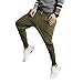 PRIJOUHE Men's Joggers, Sweatpants, Low Crotch Sweats Slim Fit Trousers Harem Hip Hop Pants