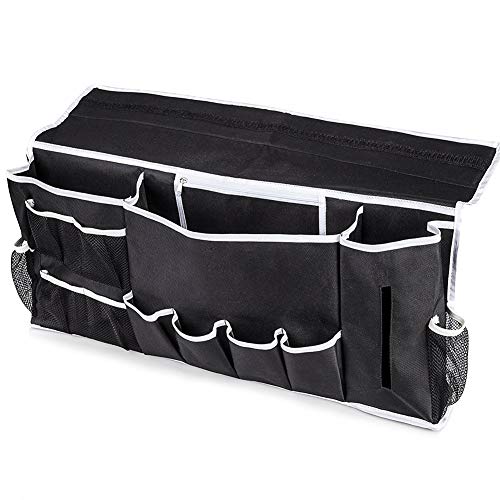 Bedside Storage Organizer, BigCic 12 Various Pockets Hanging Storage Bag Caddy Magazine Holders For Bed, Sofa, College Dorm Rooms