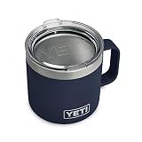 YETI Rambler 14 oz Stainless Steel Vacuum Insulated Mug with Lid, Navy