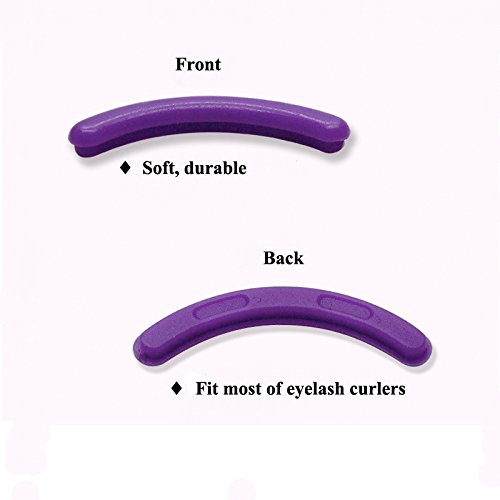 Leline's Eyelash Curler Refill Pads, 12pcs Rubber Replacement Pads for Standard Eyelash Curler