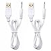 USB Adapter Cord 2.5mm Replacement DC Charging Cord for Rechargeable Wand Massagers Charger Cable