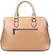 Heshe Leather Womens Handbags Totes Top Handle Bags Shoulder Bag Satchels for Ladies with Long Cross Body Strap Structured Designer Purses (Cracker Khaki-r)
