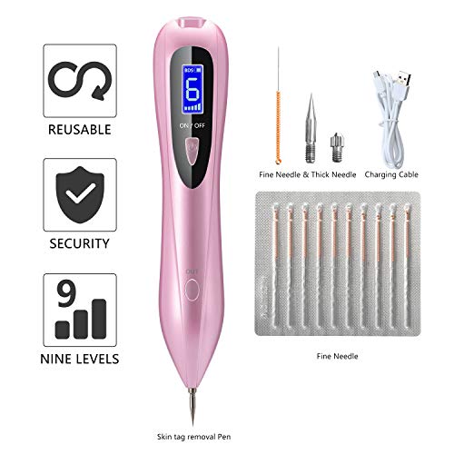 Yansu Skin Tag Portable Skin Care 10-Level Adjustable Eraser with LCD