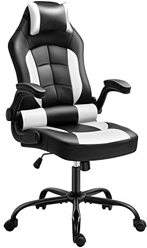 Gaming Chair, Cadcah Ergonomic Computer Chair Reclining High Back Office Chair Height Adjustment Desk Chair with…