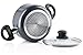 Kitchen Cookware Nonstick Pots and Pans Set, 15 Piece (Utensils and Glass Lids Included) Durable Professional Grade Aluminum Kitchenware, Oven safe, Black by Chef's Star
