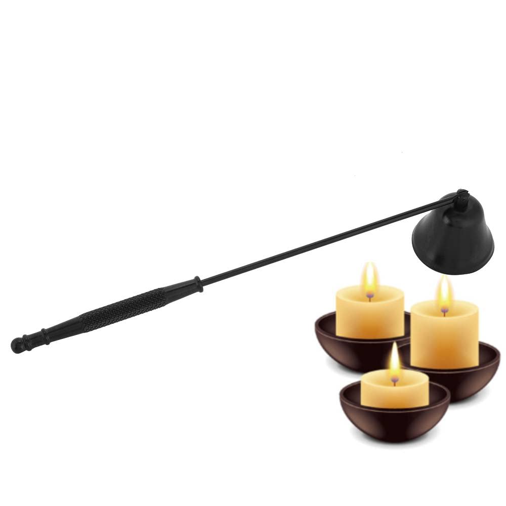 Hztyyier 1Pc Candle Extinguisher, Candle Snuffer Cover Tool with 8.1 inch Long Handle for Putting Out Candle Flame, Scented Candles, Jar Candles Safely(#1)
