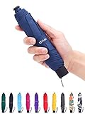 Fidus Small Windproof Travel Umbrella - Compact Folding Light Portable Sun & Rain Outdoor Golf Umbrella for Women Men Kids-navy blue