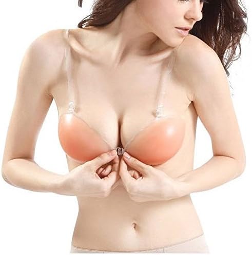 QSmart Self Adhesive Slicone Push up Bra + Invisible Strap Bust Shaper Bra A B C D