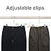 Titan Mall Skirt Hanger with Clips Skirt Hangers Pants Hangers 14 inch Trouser Clip Hangers for Pants Space Saving Skirt Hanger 25 Pack