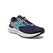 Brooks Womens Adrenaline GTS 19 Running Shoe - Navy/Aqua/Tan - B - 9.0