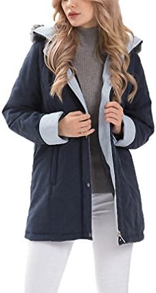 Women Parkas Winter thick Jackets hood with fake fur classic contrast moss plus size 4XL 6XL outerwear Navy Light blue XL