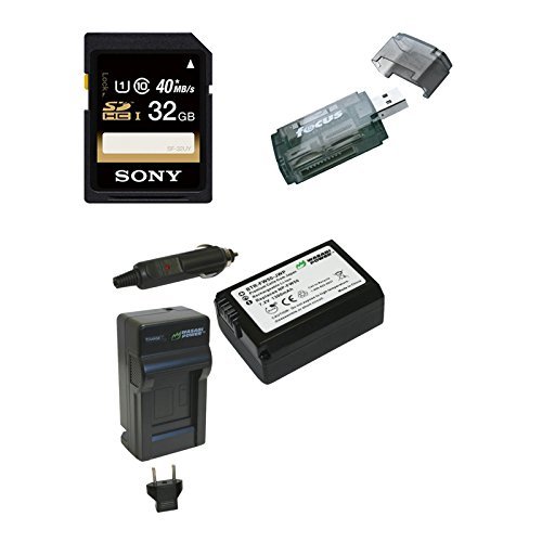 Sony-Alpha-ILCE-5100LW-ILCE-5100LW-ILCE-5100-24MP-16-50mm-Interchangeable-Lens-Camera-with-3-Inch-LCD-White-Sony-SEL50F18-E-50mm-F18-OSS-E-mount-Prime-Lens-Sony-32GB-SD-Card-Wasabi-Power-NP-FW50-Batte