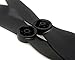 DJI 1345S Carbon Fiber Reinforced Quick-release Propellers for E800 and Inspire 1 (Black with White Strips)- OEM