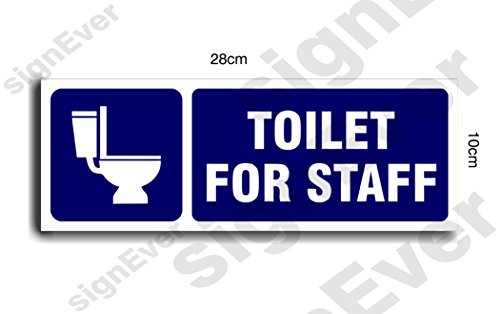 Sign Ever Toilet For Staff Vinyl Cut Sign Board 3mm Forex Sheet 28 X - 