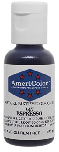 Americolor Soft Gel Paste Food Color, Espresso.75 Ounce Bottle