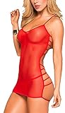Sweetnight Sexy Mesh Babydoll Lingerie set for Women.