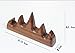 Easyou Rosewood Calligraphy Brush Rest Holder Chinese Brush Rack 9x2x4.5cm(3.5
