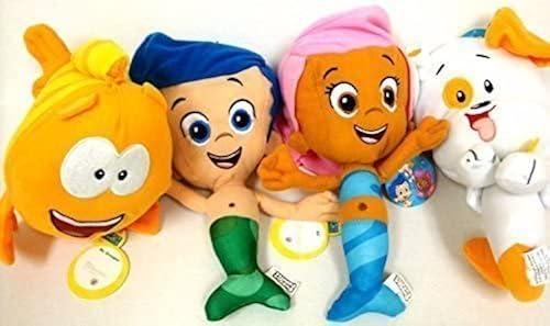 Bubble Guppies Gil, Molly, Seor Grouper y Bubble Puppy 4Plush Doll