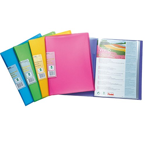 Recycology Pentel Display Book Vivid Folder with 30 Pockets (Pack of 5)